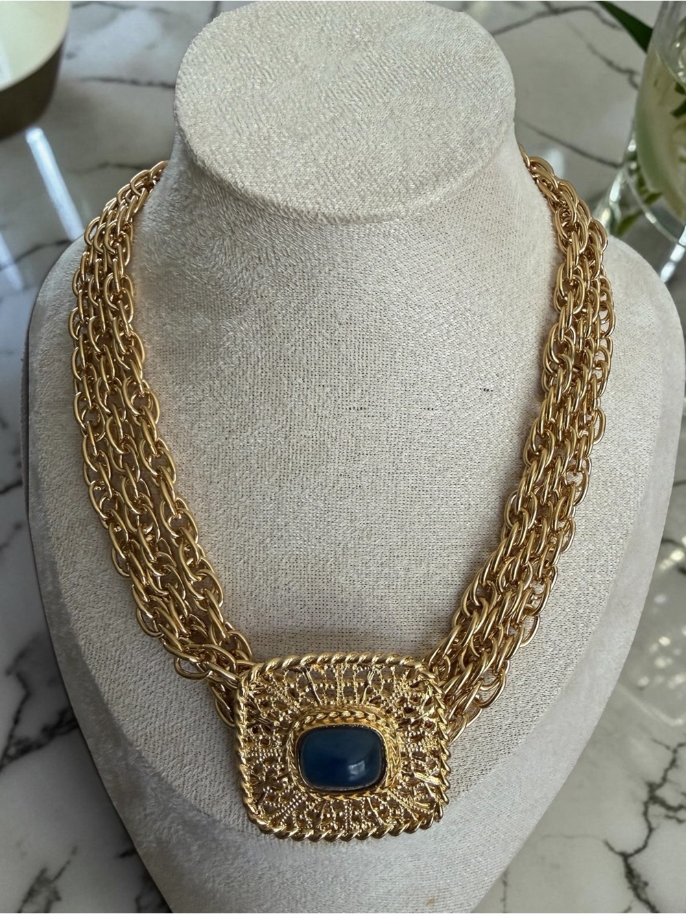 Givenchy Paris New York Vintage 1970’s - 1980’s Couture Necklace